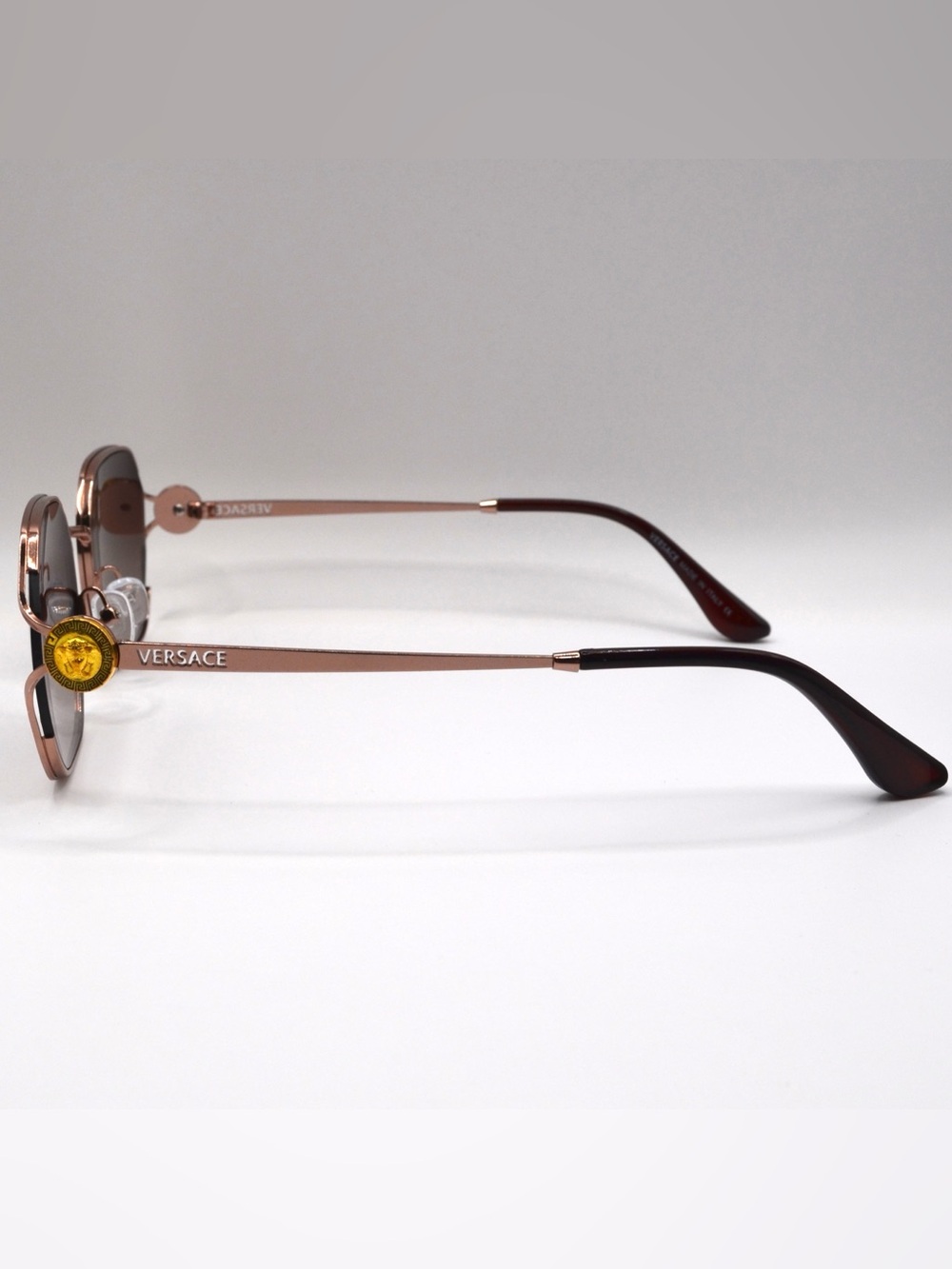 Versace Women’s Sunglasses – Pink Bronze / Brown Gradient – New – 55-20-140 - Picture 2 of 16